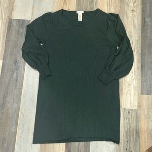 Max studio green sweater dress